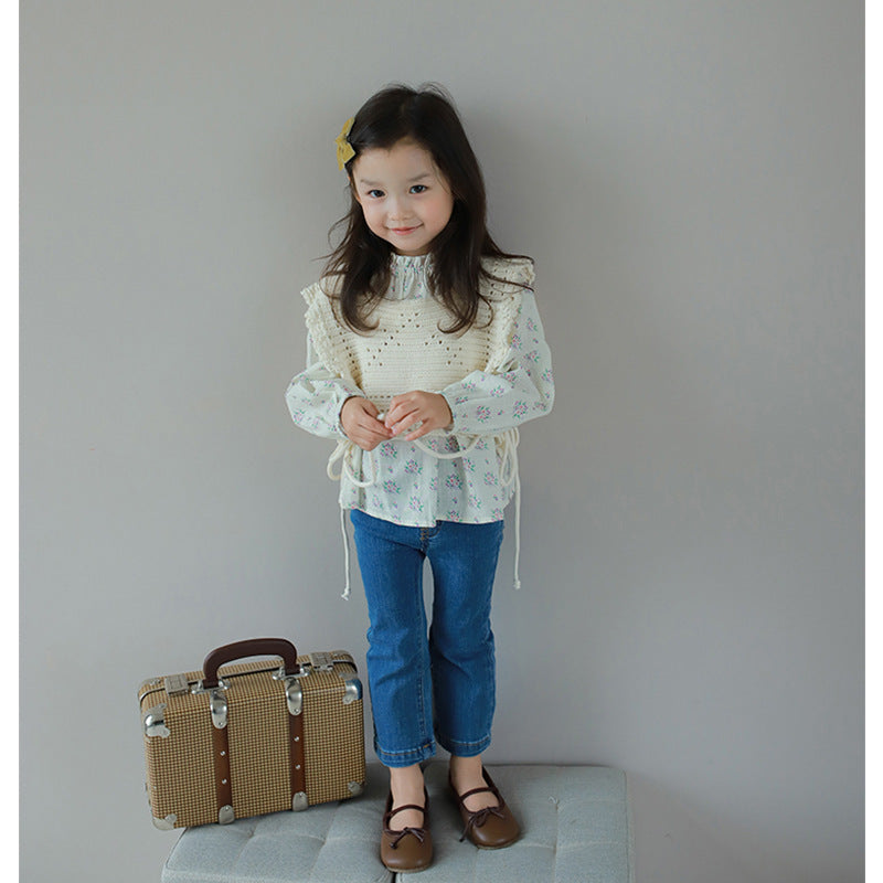 Girls Crop Boots cut jeans 2024