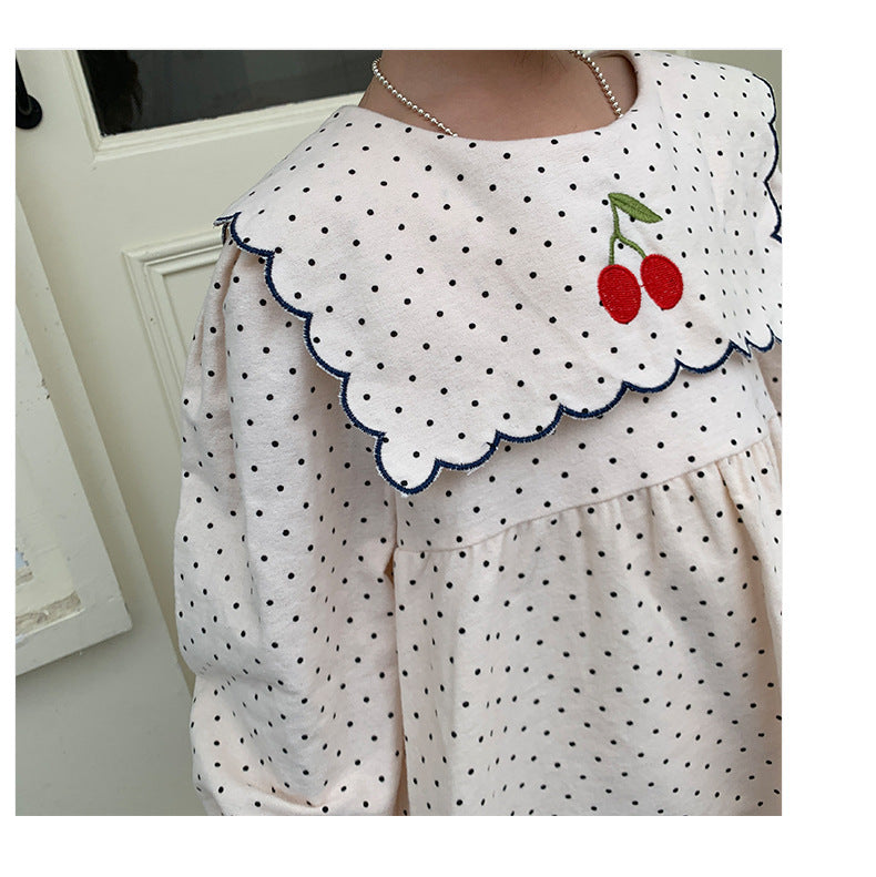 Cherry Embroidered Dress