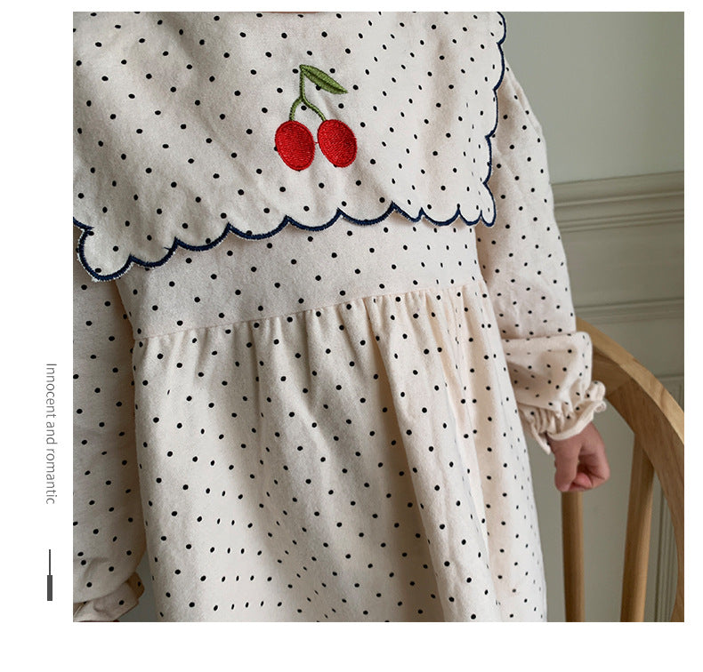 Cherry Embroidered Dress